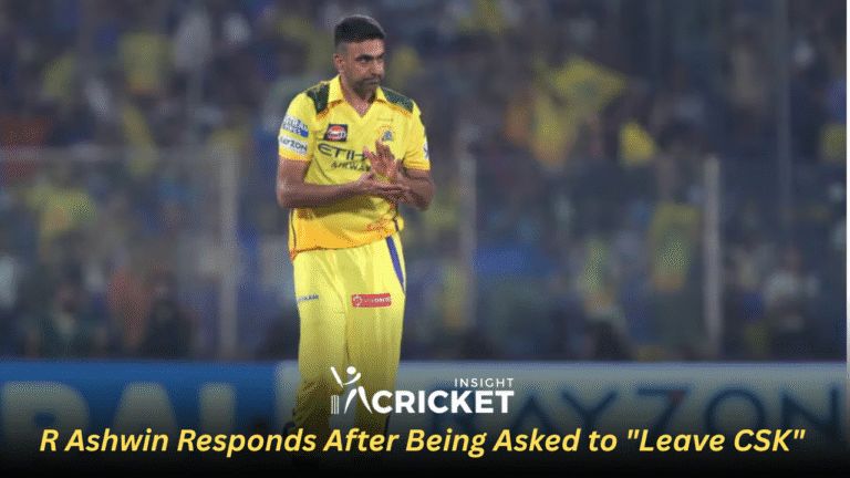 R Ashwin Responds After Being Asked to Leave CSK