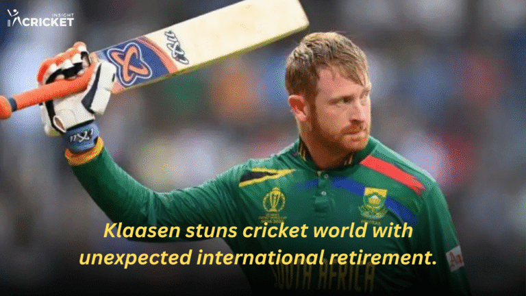 Heinrich Klaasen stuns cricket world with unexpected international retirement.