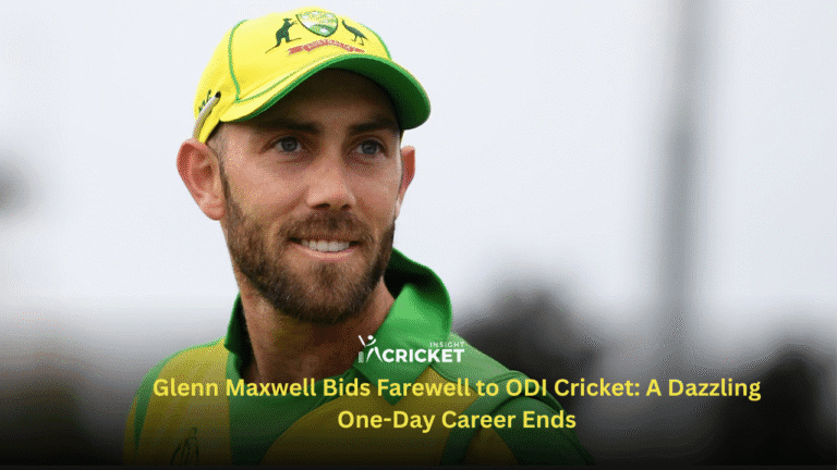 Glenn Maxwell Bids Farewell to ODI Cricket: A Dazzling One-Day Career Ends