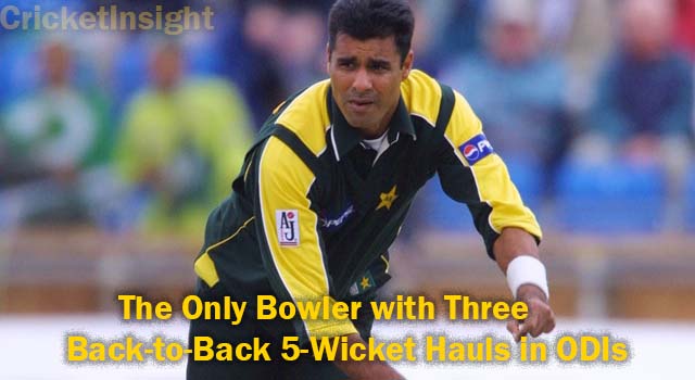 Waqar Younis: The Only Bowler with Three Back-to-Back 5-Wicket Hauls in ODIs